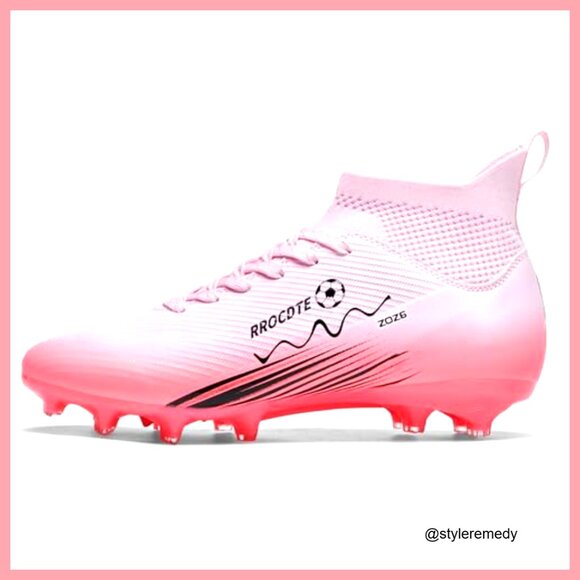 High Top Soccer Cleats with AG Long Spikes for Training main image 4